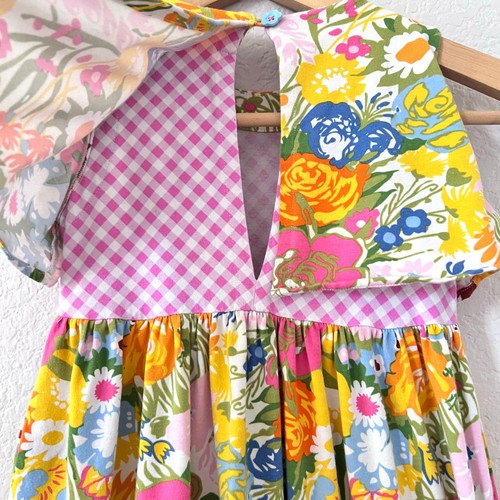 Matilda Jane Far Out Maxi Dress Size 6 Floral Gingham Sleeveless Spring Summer - Picture 10 of 14