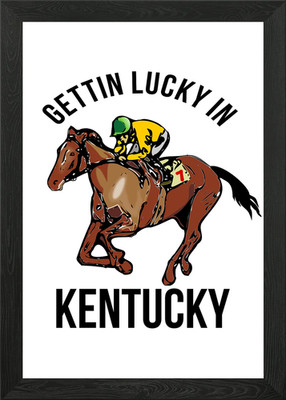 Getting Lucky in Kentucky gerahmtes Wandbild Poster Leinwanddruck Bild