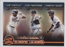 2000 Pacific Diamond Leaders Luis Castillo Alex Fernandez Preston Wilson #20 2i2