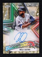 2021 Topps Chrome Future Stars Superfractor 1/1 Willi Castro #FSA-WC Auto 2b6