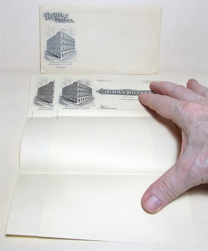 Gran Hotel, Havana, Cuba, illustrated envelope & stationery
