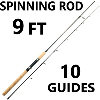 Carbon Fiber Medium Heavy Fast Fishing Spinning Rod Reel Combo Cork Handle 7,8,9