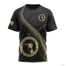 Personalized LIGA MX Club Tijuana Shirt 3D Special Black And Gold