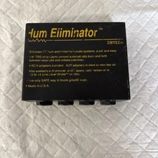 Ebtech Hum Eliminator 1/4 TRS Jacks 2-Channel Used 218