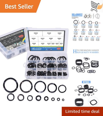 #ad #ad Spring Washers Assortment Kit Carbon Steel Wave Crinkle for Fasteners 320pcs $20.98