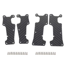Carbon Fiber Front Rear Arm Plates Cover For Traxxas 1/8 4WD Sledge RC Truck