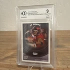 PATRICK MAHOMES PREMIER DRAFT ROOKIE CARD GRADED PSA 9 - 2017 SAGE HIT -IN FOCUS