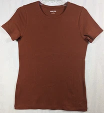 Lands End - Women's - Knit Ribbed Short Sleeve Top - Size S (6-8)