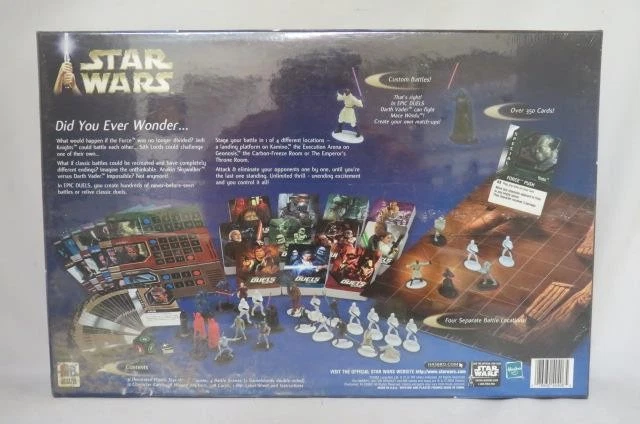 Milton Bradley / Hasbro 2002 : STAR WARS EPIC DUELS game (SEALED) READ - Image 2 of 4