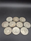 10x Franklin Half Dollar Lot, 90% Silver, Varied Years/Mintage Marks