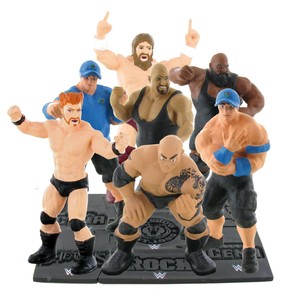 Wwe Wrestling Comansi Toy Figures The Rock John Cena Big Show Cake