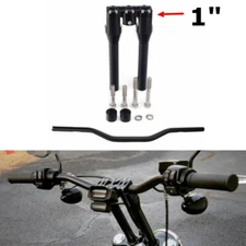 For Harley Dyna Softail Low Rider Street Bob 1" Diameter Handlebar & Riser Set