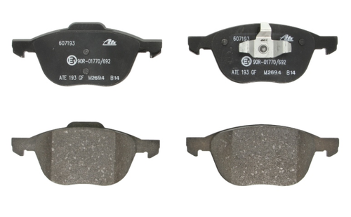 Bremsbeläge Vorne ATE für Ford C-Max Focus II III Mazda Volvo - 13.0460-7193.2 - Bild 2 von 4