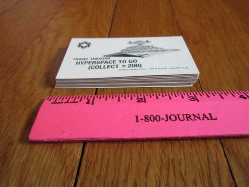 Star Wars Monopoly Trilogy Edition 1997 REBEL/IMPERIAL CARDS Replacement Pieces - Picture 7 of 12