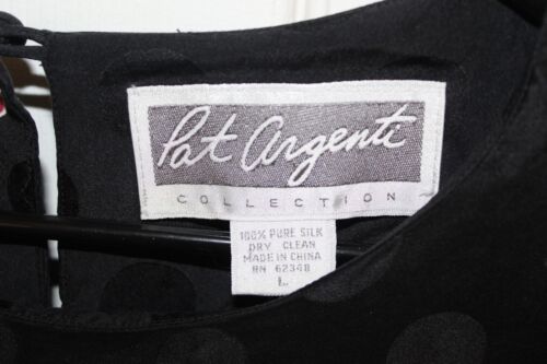 silk dresses for women Size Large Black and multicolor Brand Pat Argenti size L - Picture 3 of 3