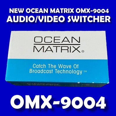 NEW Ocean Matrix OCM-9004 Video/Audio Switcher 6 in 3 out REDUCED PRICE!