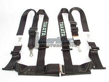 Takata Drift Ii Bolt-on Seat Belt Safety Harness Black 2 Shoulderlap 4-point