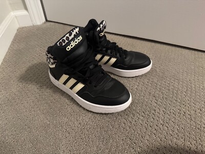 Adidas Hoops 3.0 mid woman's black sneakers 
