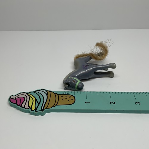 Vintage Littlest Pet Shop Sweetheart Ponies Blue Sparkle Pony Figure Kenner Toy - Picture 7 of 7
