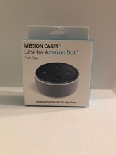NEW Mission Cases Amazon Dot Cool Grey Silicone US SELLER
