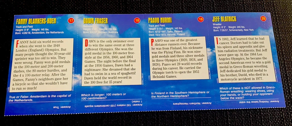 DAWN FRASER Raro Deportes Ilustrado Para Niños Olímpico HOJA BLATNICK FANNY Foto 2 de 2