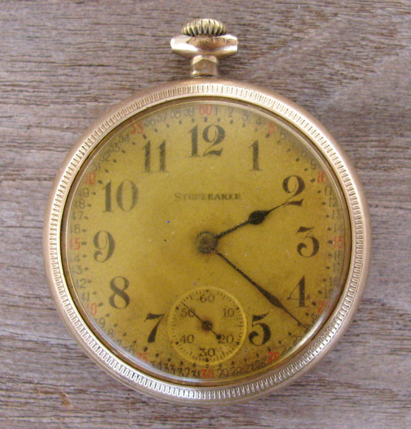 South Bend Pocket Watch 21 Jewel Studebaker 10k Gold filled Case