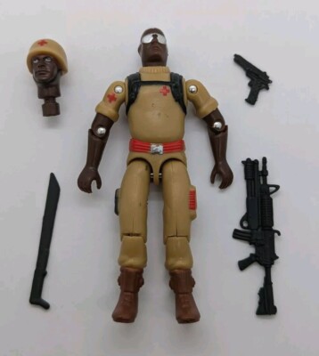 GI Joe Black Major Custom Desert Legion Medic Officer  Doc ARAH Style Brown Skin