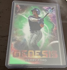 2021 BOWMAN CHROME GENESIS HARRY FORD REFRACTOR GREEN MARINERS 2/99👍