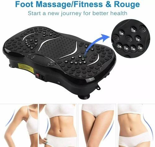 3D-Vibration Vibrationsplatte Vibrationstrainer Fitness Rüttelplatte Workout - Bild 8 von 22