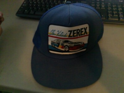 Vintage NOS 80s Alan Kulwicki Zerex Nascar Racing Trucker Hat Cap Patch USA Rare