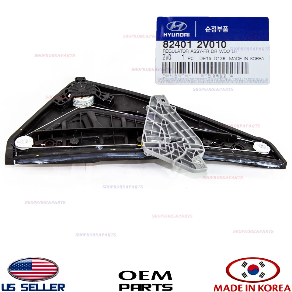 Regulador de ventana eléctrica genuino OEM puerta izquierda lado del conductor 12-17 Hyundai Veloster Foto 4 de 4