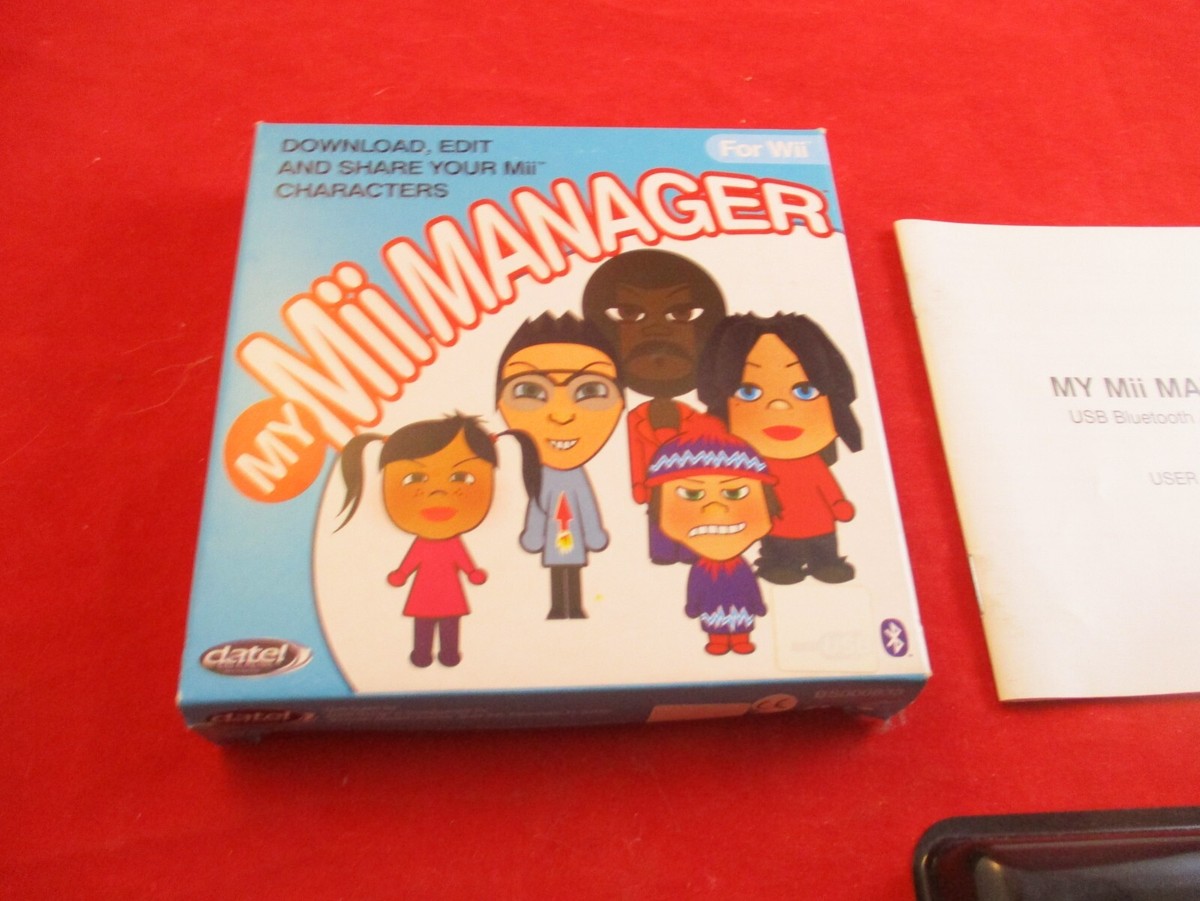 My Mii Manager Nintendo Wii Empty Box Manual ONLY