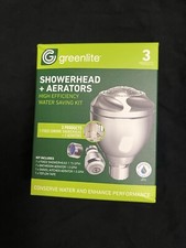 Greenlite, Water Saving Kit, 1 Showerhead 2 Bathroom Aerators 1 Kitchen Aerator
