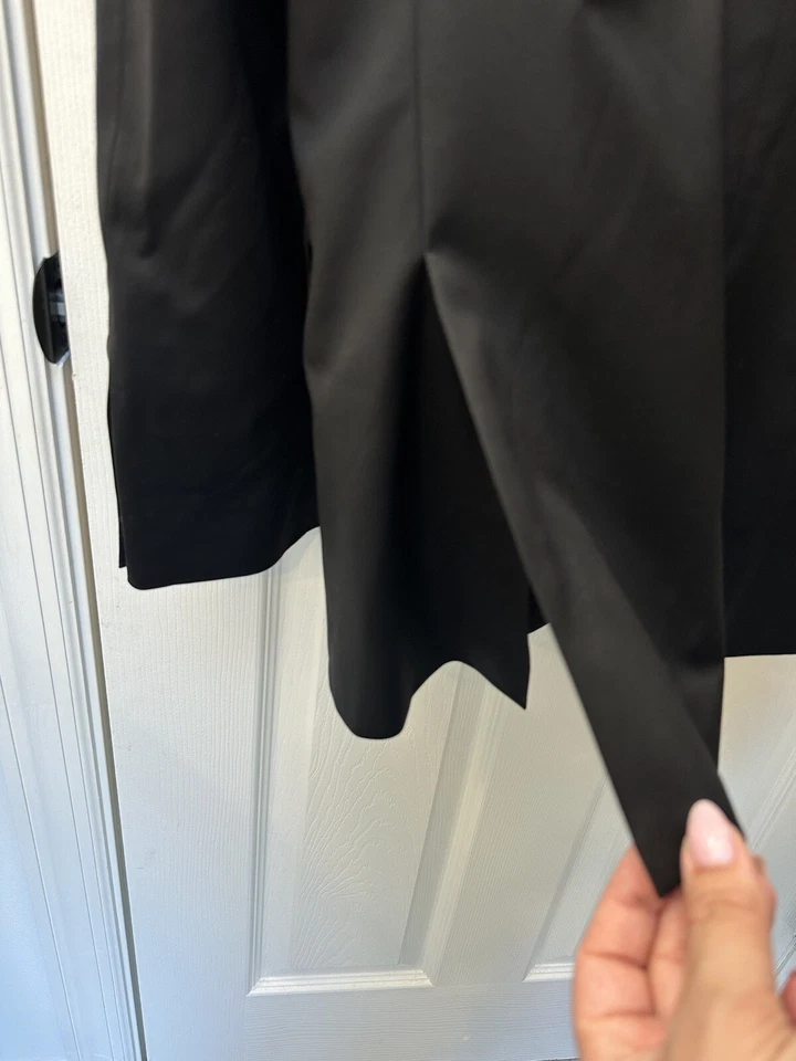 $998 Ted Baker Black Dinner Suit Mens Jenner Notch Lapel Wool Tuxedo Jacket 40R - Image 4 of 4