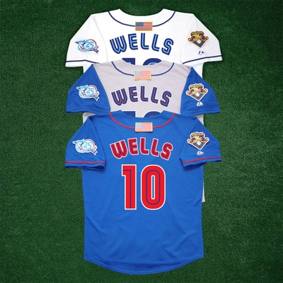 Vernon Wells 2001 Toronto Blue Jays 25th Anniversary Home/Road/Alt Jersey