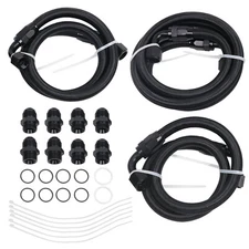10AN Upgraded Transmission Cooler Hose Line Fitting Kit Fit For Chevrolet/GMC