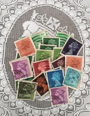 10 x Queen Elizabeth Kopf Vintage Stempel Mix Stoff Bügelbild Patch Applikationen #12