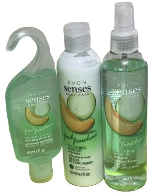 Cucumber & Melon - Shower Gel - Body Lotion & Body Spray - New - Fast Ship