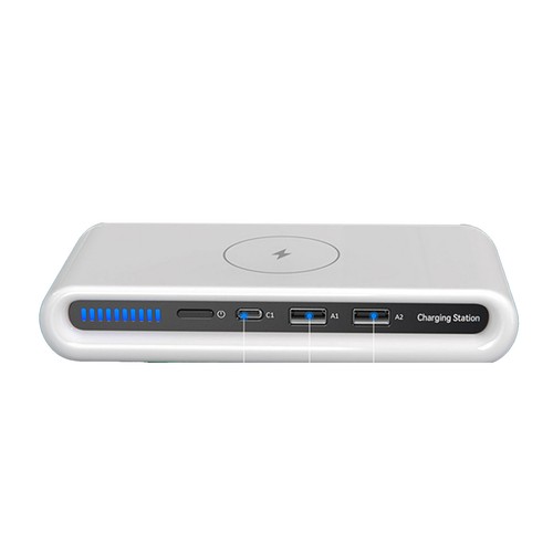Multi Port Wireless Charger Multi Portable USB Charging Station With Ambient Fit - Picture 4 of 12
