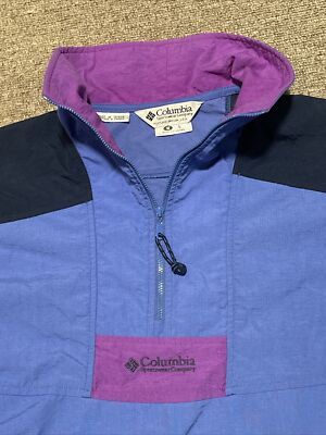 ジャケット・アウター Vintage 90s Columbia Anorak Pullover Vintage 90s Women's Large Columbia Pullover 1/2 Zip Windbreaker