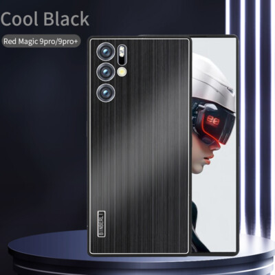 For ZTE nubia Red Magic 9S Pro+ Hybrid Metal Back Brushed Soft Bumper Case Cover