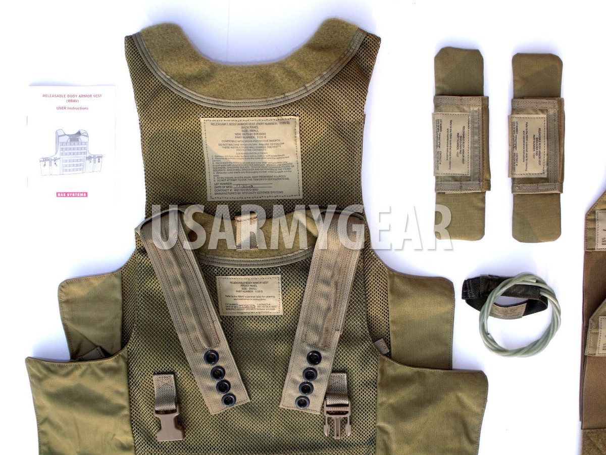 SDS BAE Releasable Body Armor Vest Systems RBAV-SF Ranger +