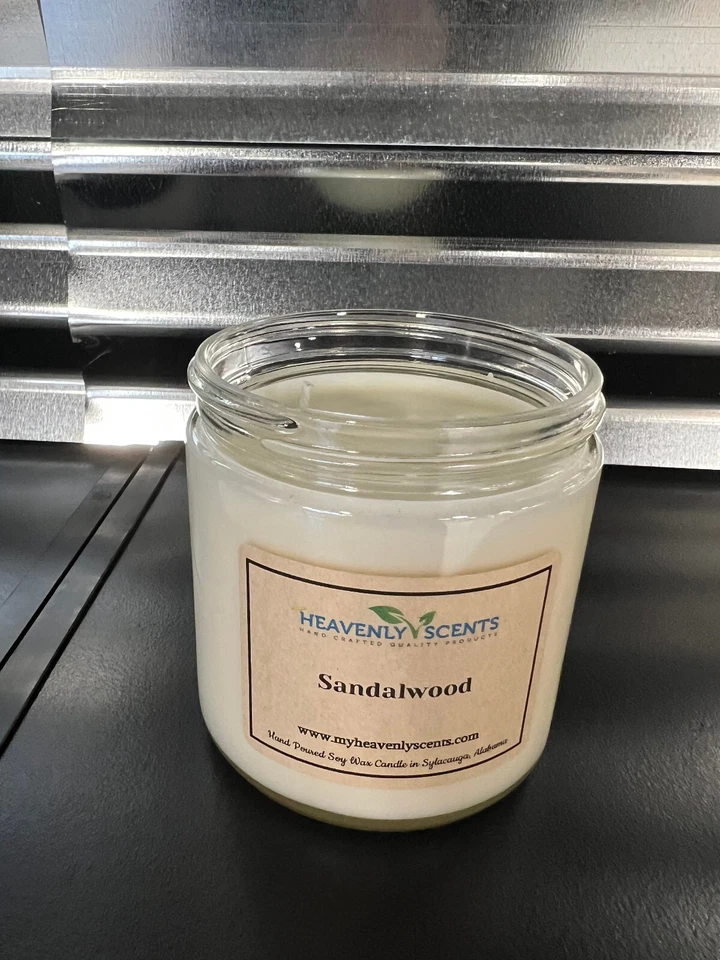 16 oz Salsa Jar Soy Wax Candle, Double Wicked, Strong Scented, Heavenly Scents - Image 3 of 4
