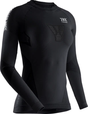 X-Bionic Damen INVENT 4.0 Running Langarmshirt, Farbe: Black/ Charcoal