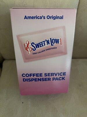 Sweet'N Low Zero Calorie Sweetener, 1 g Packet, 400 Packet/Box, 4 Box/Carton