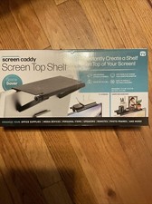 Screen Caddy- Mountable/ Monitor/ TV/ Screen Top Shelf Cable Box Stand Remotes