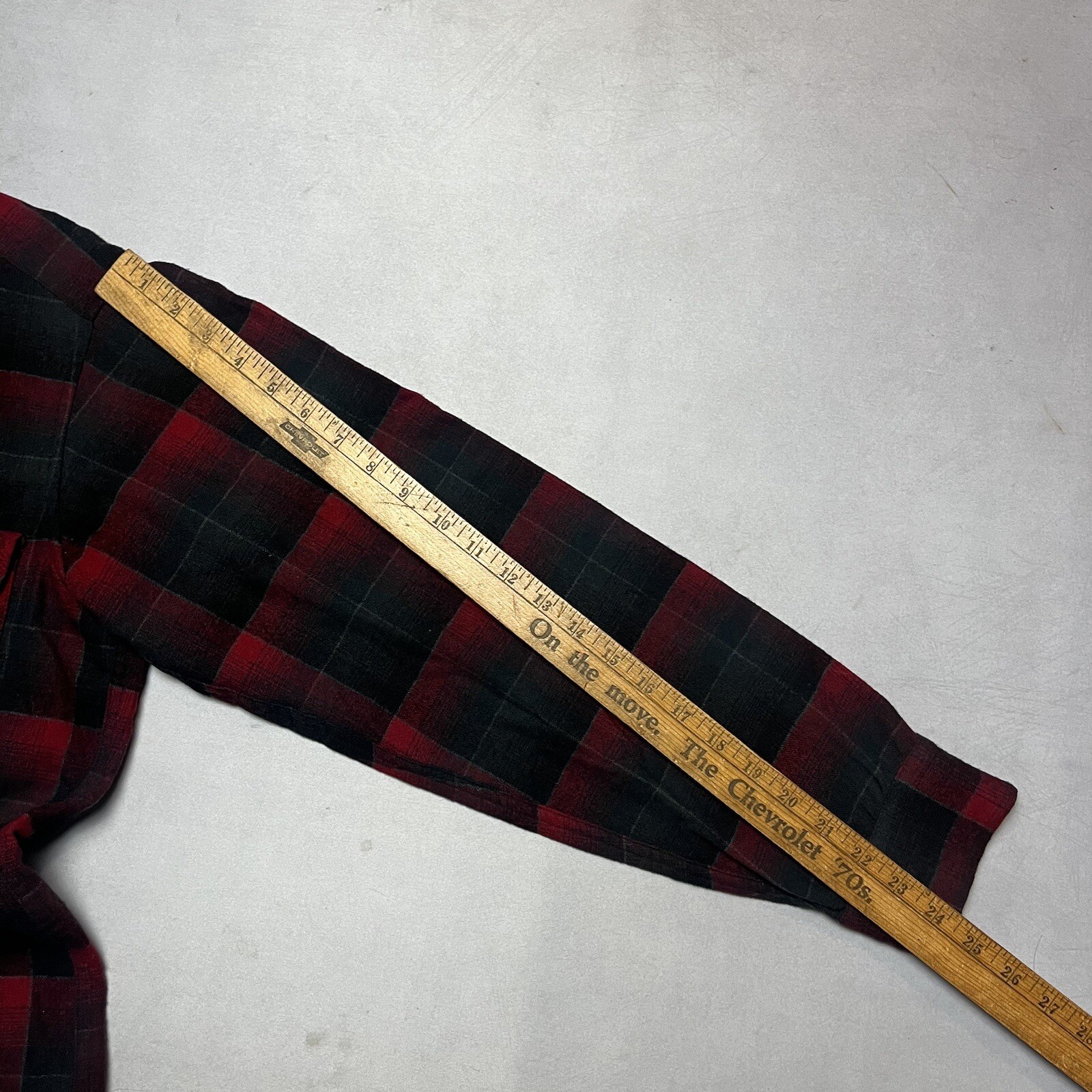 Vintage 60s Pendleton Loop Collar Shadow Plaid Wo… - image 7