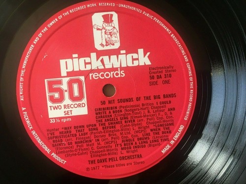 The Dave Pell Orchestra 50 Hit Sounds Of The Big Bands Vinyl Duke Ellington Jazz - Picture 9 of 11