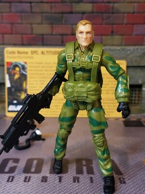 GI JOE ~ 2009 SPC ALTITUDE ~ ASSAULT ON COBRA ISLAND ~100% complete & FILE CARD