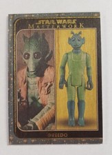 2021 Topps Star Wars Masterwork Out Of The Box Wood Parallel Greedo #ed 4 /10